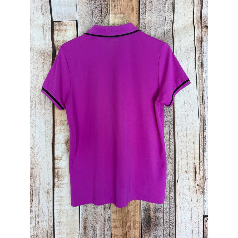 Polo Golf Ralph Lauren Tailored Fit Polo Shirt Fuchsia Pony Logo Womens Size XL - Picture 2 of 8